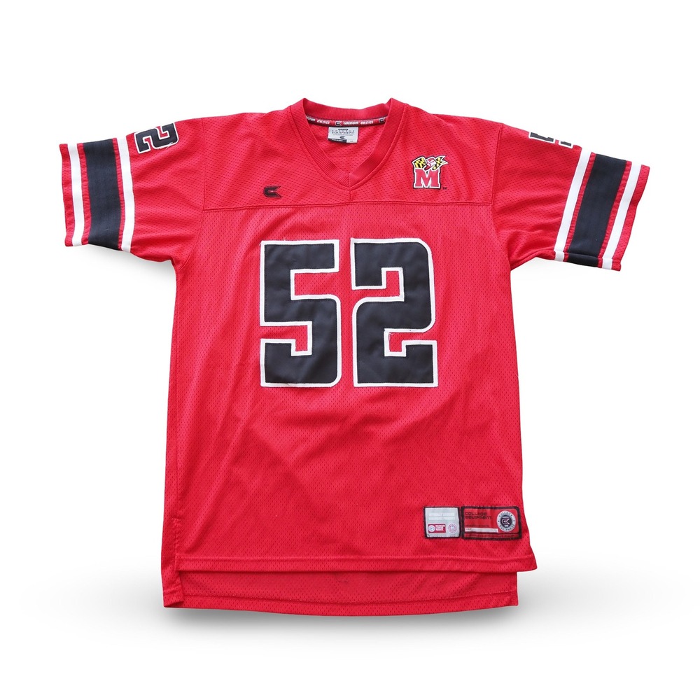 Maryland‎ Terrapins Vintage #52 Football Jersey Men's M Red NCAA College